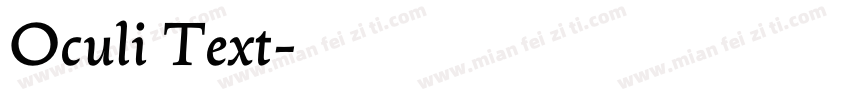 Oculi Text字体转换